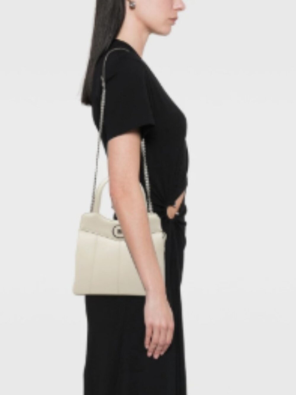 $3,250 New Gucci White GG Leather Top-Handle Bag Petite GG Medium Sienna calf - Picture 7 of 17